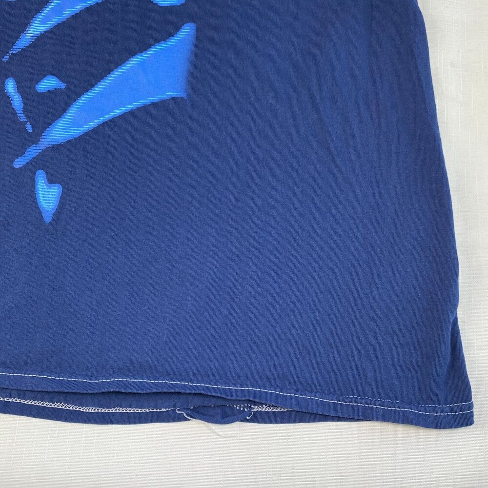 Vintage Nine Inch Nails OFFICIAL Pretty Hate Machine Blue T-Shirt! 90s XXXL 3XL - Picture 9 of 16